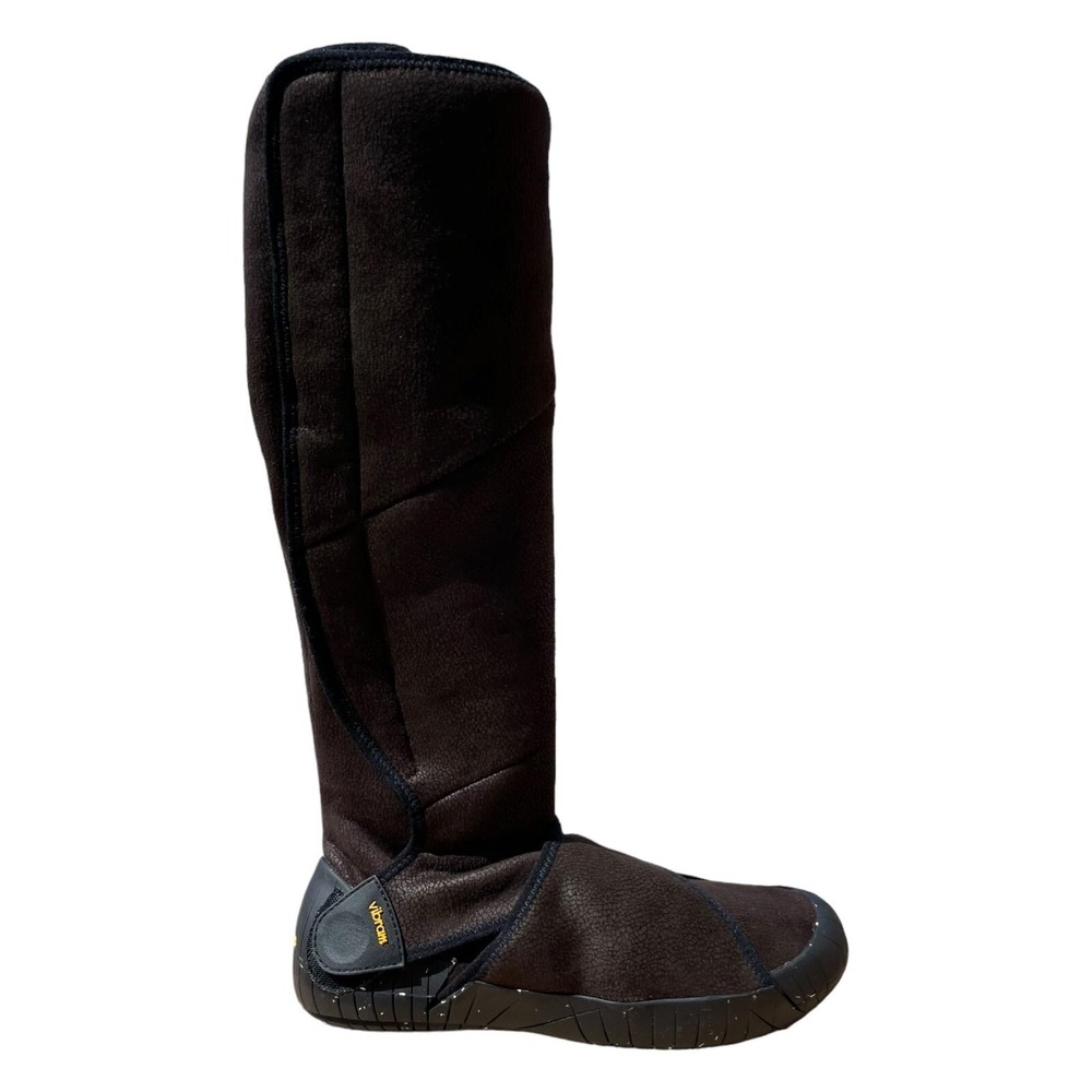 Vibram Furoshiki Shearling High Boots Women's Dark Brown Size S (38/39) Size 7 - Picture 2 of 8